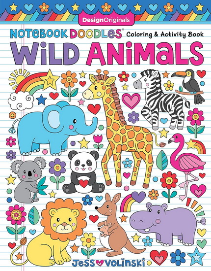 Notebook Doodles Wild Animals - JESS VOLINSKI