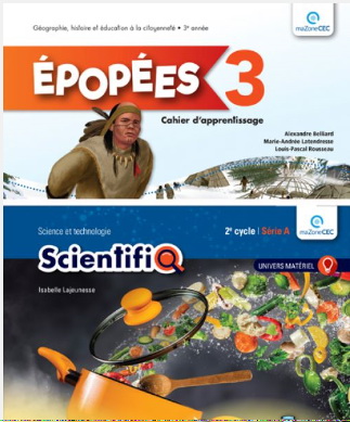 Ensemble Épopées/ScientifiQ : 3e année du primaire : cahier d&#39;apprentissage & Ensemble de 3 fascicules - COLLECTIF