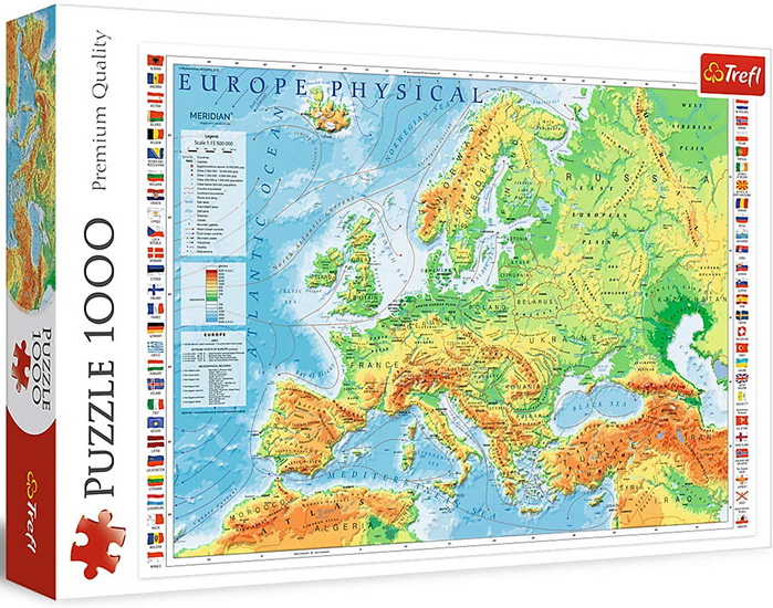 Carte de l&#39;europe 1000 mcx