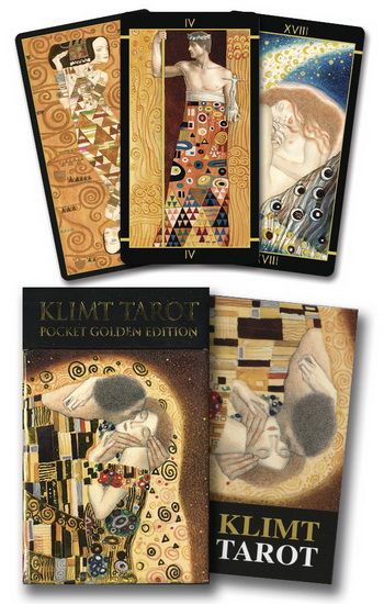 Golden Tarot of Klimt Mini Deck: Pocket Gold Edition - ATANAS A ATANASSOV