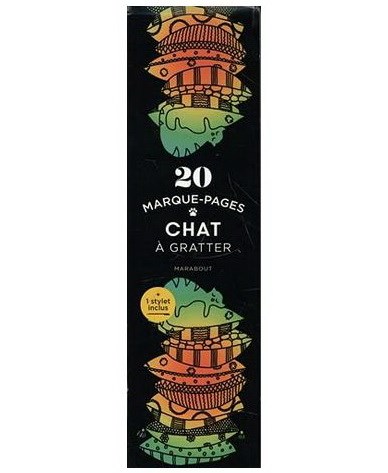 Chat : marque-pages à gratter - COLLECTIF