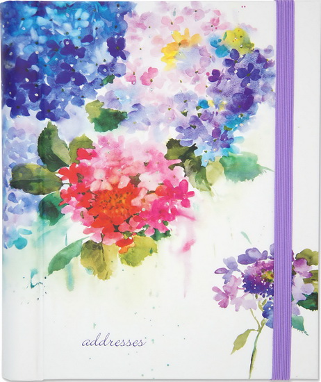 Grand carnet d&#39;adresses Hortensias
