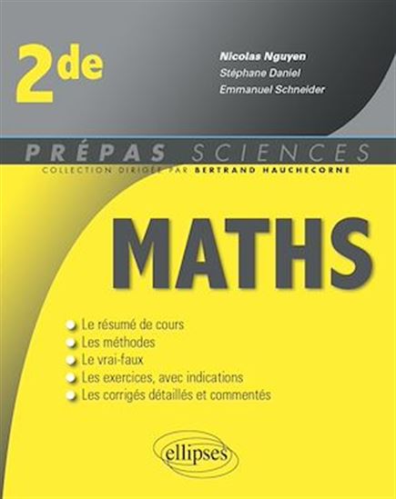 Mathématiques Seconde - STÉPHANE DANIEL - NGUYEN (COORDINATEUR)