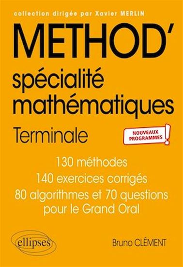 Spécialité Mathématiques - Terminale - nouveaux programmes - BRUNO CLÉMENT