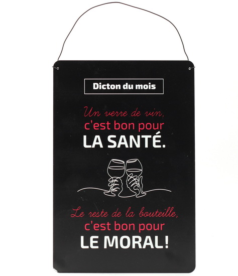 Plaque - Dicton du mois