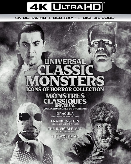 Universal Classic Monsters Icons of Horror Collection (4K+Blu-Ray) - DIVERS