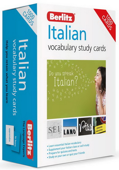 Berlitz Vocabulary Study Cards Italian ( Language Flash Cards ) 2E - COLLECTIF