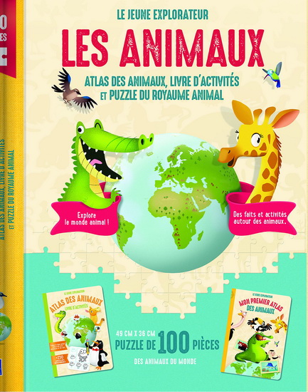 Les Animaux : atlas des animaux, livre d&#39;activités et puzzle du royaume animal Cof. - COLLECTIF