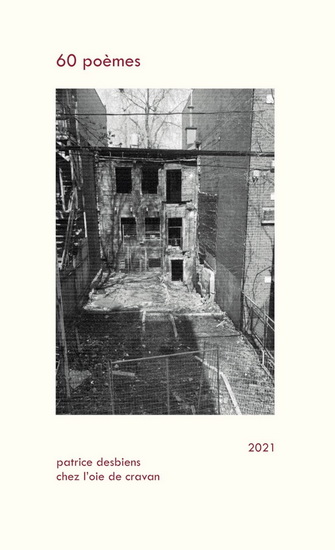 60 poèmes - PATRICE DESBIENS