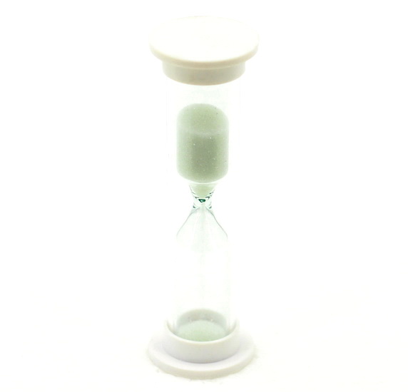 Sablier 1 minute blanc