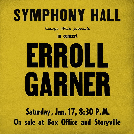 Symphony Hall Concert - ERROLL GARNER