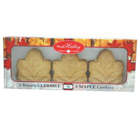 Boite 3 biscuits feuille d'érable 66g