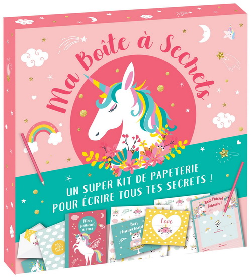 Ma boîte à secrets : licornes Cof. - COLLECTIF