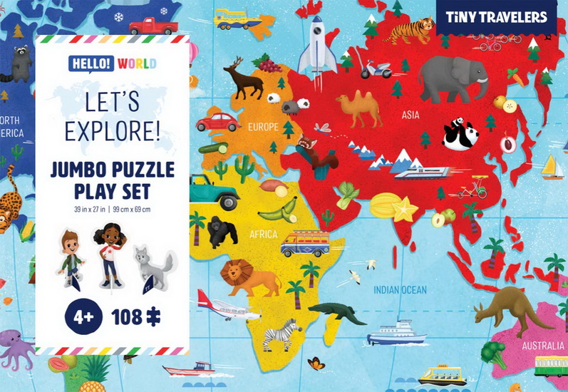 Jumbo Puzzle Play Set: Let's Explore! - SUSIE JARAMILLO