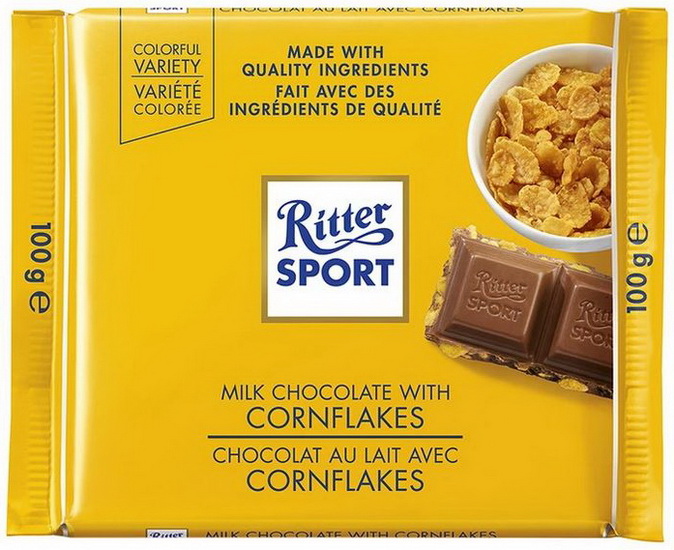 Tablette chocolat au lait avec Cornflakes 100g