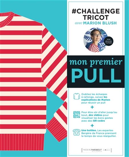 #challenge tricot : mon premier pull - MARION BLUSH
