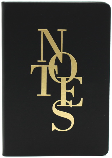 Journal ligné noir Notes 160p