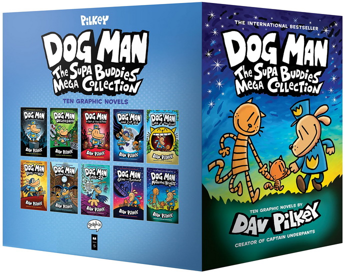 Dog Man: The Supa Buddies Mega Collection: From the Creator of Captain Underpants (Dog Man #1-10 Boxed Set) - DAV PILKEY