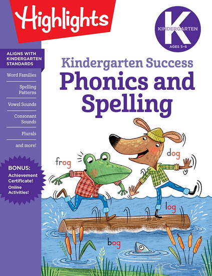 Kindergarten Phonics and Spelling Learning Fun Workbook - COLLECTIF