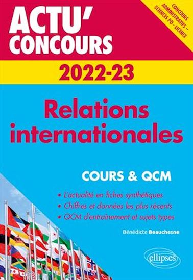 Relations internationales 2022-2023 - Cours et QCM - BÉNÉDICTE BEAUCHESNE