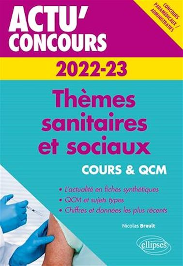 Thèmes sanitaires et sociaux 2022-2023 - Cours et QCM - NICOLAS BRAULT