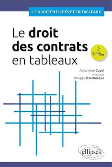 Le droit des contrats en tableaux - CAYOL AMANDINE