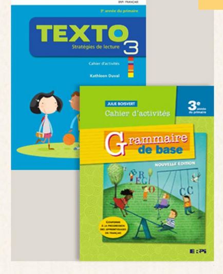 Combo Grammaire de base et Texto : cahiers d'activités : 3e année du primaire + Ensembles numériques - Élève (12 mois) - JULIE BOISVERT - KATHLEEN DUVAL