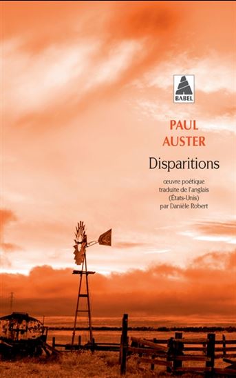 Disparitions N. éd. - PAUL AUSTER
