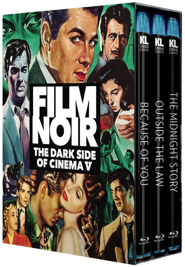 Film Noir: The Dark Side of Cinema V (Because of You / Outside the Law / The Midnight Story) (Blu-ray) - VARIOUS