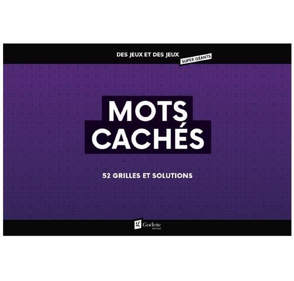 Mots cachés : 52 grilles solutions - COLLECTIF