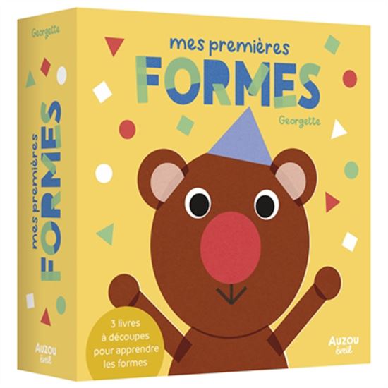 Mes premières formes : 3 livres à découpes pour apprendre les formes Cof. 3 vls - GEORGETTE