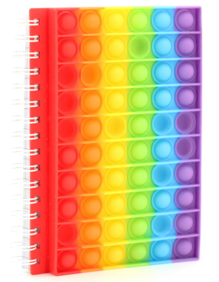 Cahier de notes multicolore Push&#39;n Pop