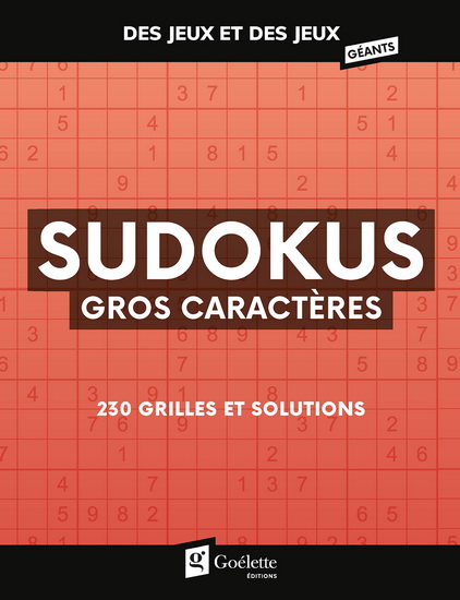 Sudokus Gros caractères - COLLECTIF