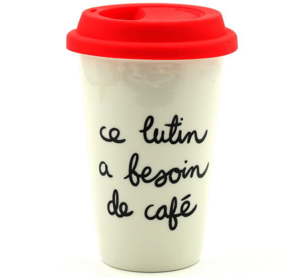 Tasse de voyage Lutin a besoin de café