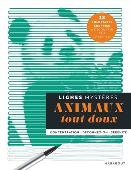 Lignes mystères : animaux tout doux : concentration, déconnexion, sérénité - ELLISE