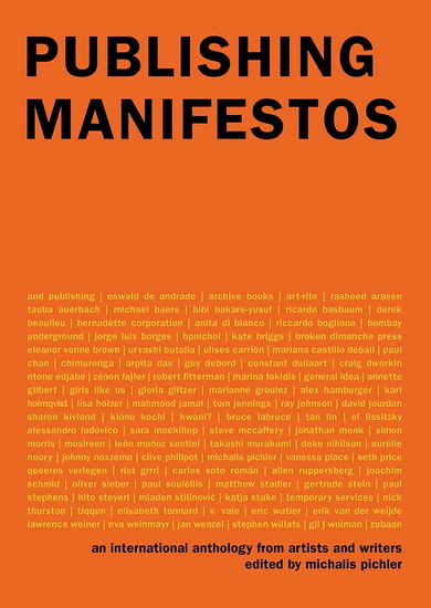 Publishing Manifestos - MICHALIS PICHLER