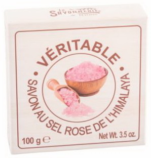 Savon rond au sel Rose de l&#39;Himalaya 100 gr