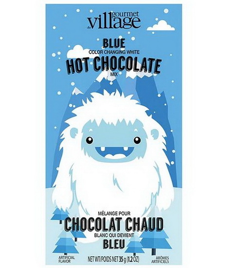 Sachet chocolat chaud blanc bleu 35g