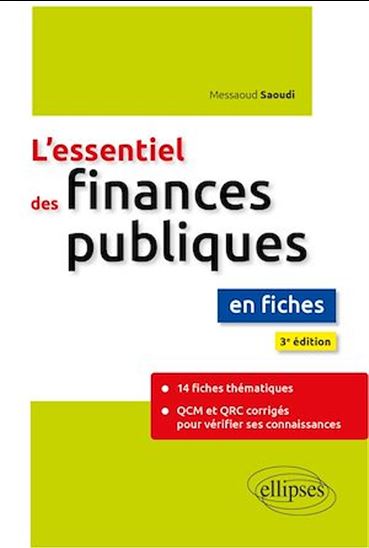 L'essentiel des finances publiques en fiches - MESSAOUD SAOUDI