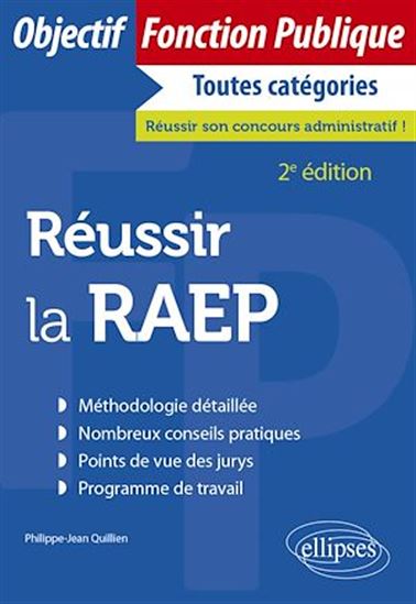 Réussir la RAEP - PHILIPPE-JEAN QUILLIEN