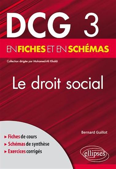 DCG 3 - Le Droit social en fiches et en schémas - BERNARD GUILLOT