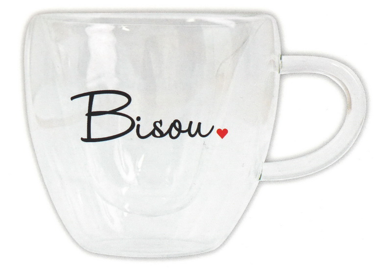 Ens. 2 tasses double paroi cœur 250 ml