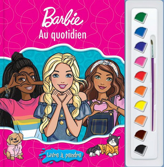 Barbie Au quotidien : livre à peindre - COLLECTIF