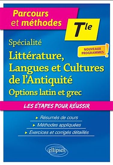 Spécialité Littérature, Langues et Cultures de l'Antiquité et option. Terminale. - JUDITH PEREZ-BILL