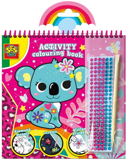 Livre de Coloriage et d&#39;activitées Diamant 3 en 1