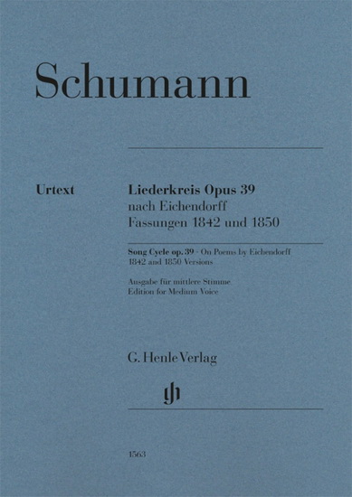 Song Cycle, Op. 39 - On Poems By Eichendorff 1842 & 1850 Versions (Voix Moyenne & Piano) - ROBERT SCHUMANN