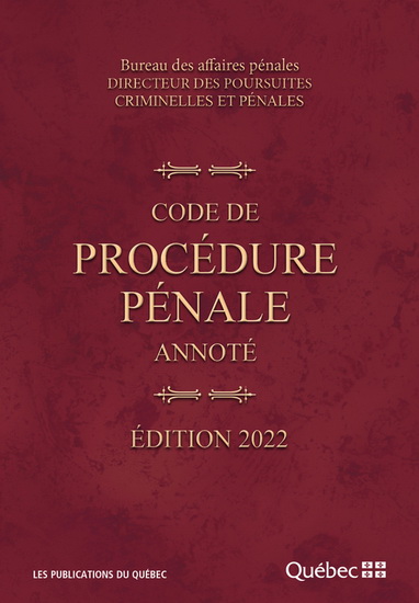Code de procédure pénale annoté 2022 - COLLECTIF