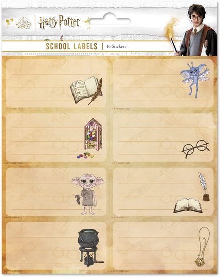 Étiquettes adhésives Harry Potter