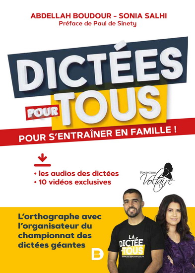 Dictées pour tous : pour s&#39;entraîner en famille ! - ABDELLAH BOUDOUR - SONIA SALHI