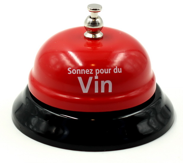 Cloche de table ''Sonnez pour du vin''